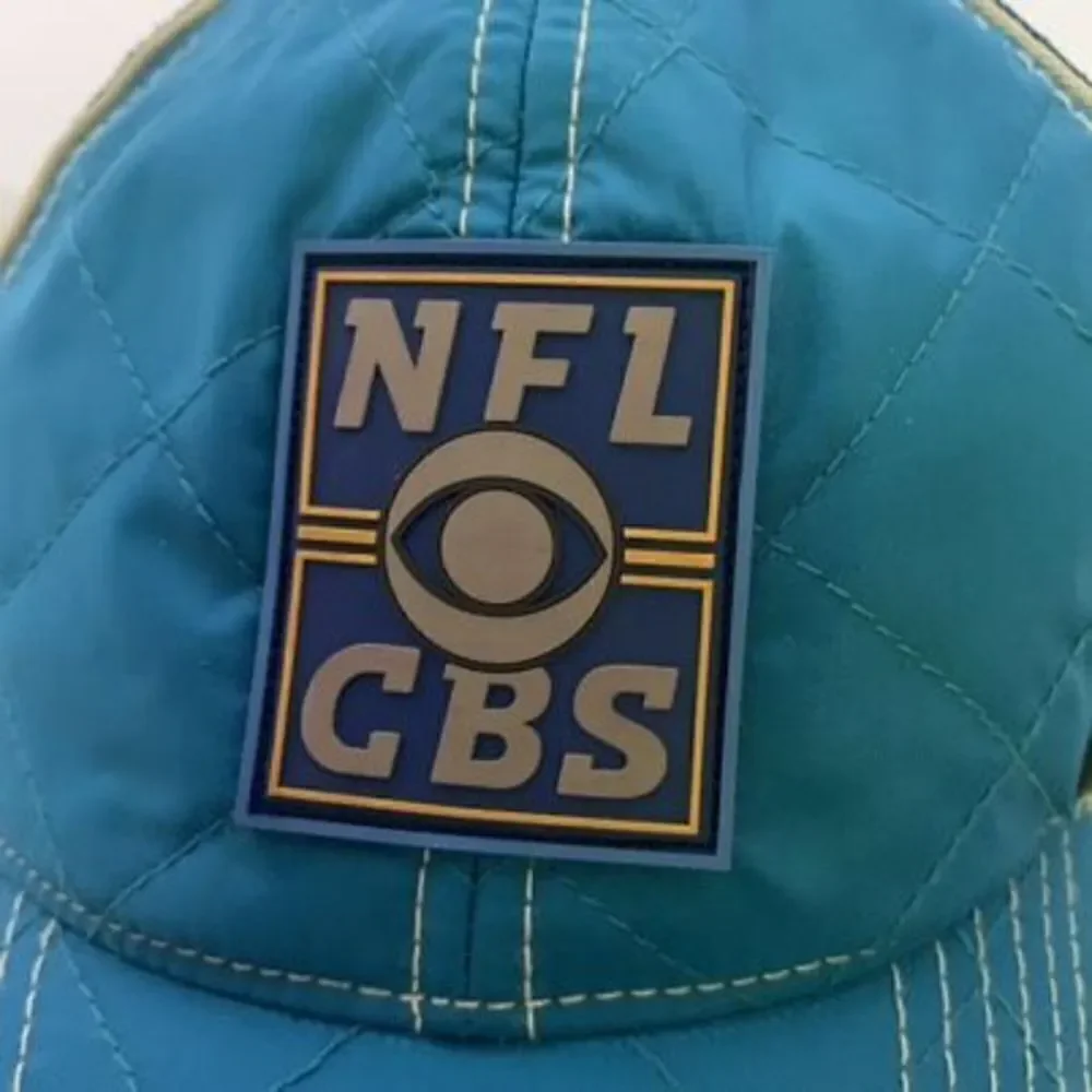 NFL on CBS Sports Blue Quilted Adjustable Cap Hat *New*